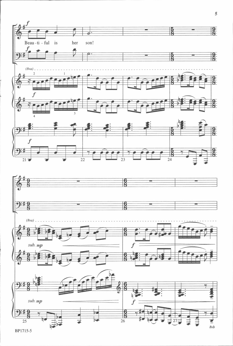 Bring a Torch, Jeanette, Isabella - SATB 4-Part scores gallery preview page 5