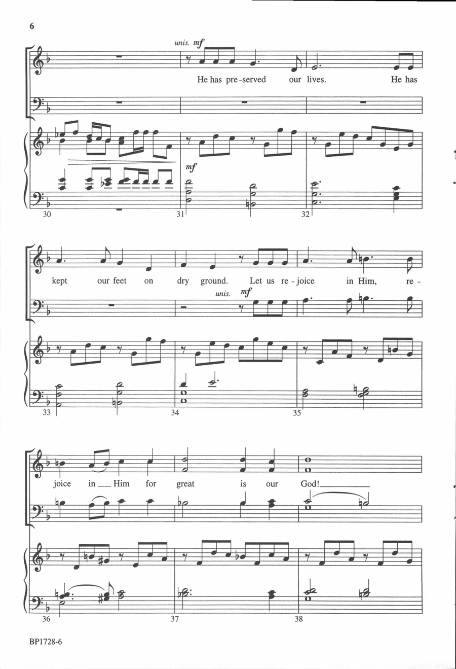 Great Is Our God Great Is Our God 4-Part scores gallery preview page 5
