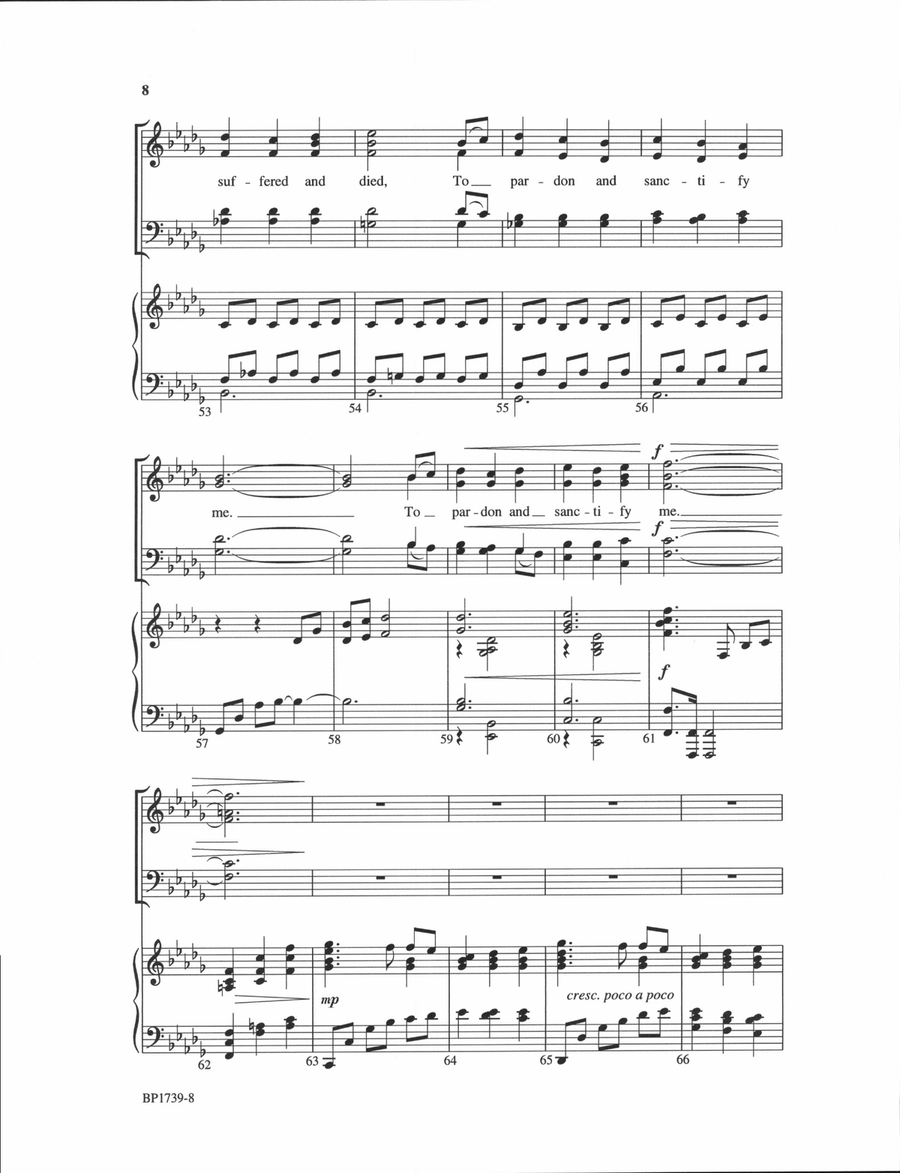The Old Rugged Cross - Wright 4-Part scores gallery preview page 8