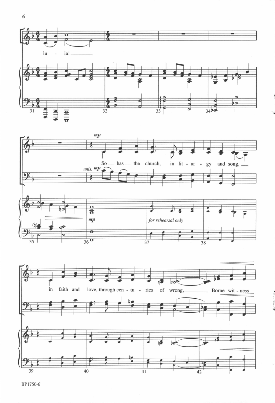 When in Our Music God Is Glorified 4-Part scores gallery preview page 5