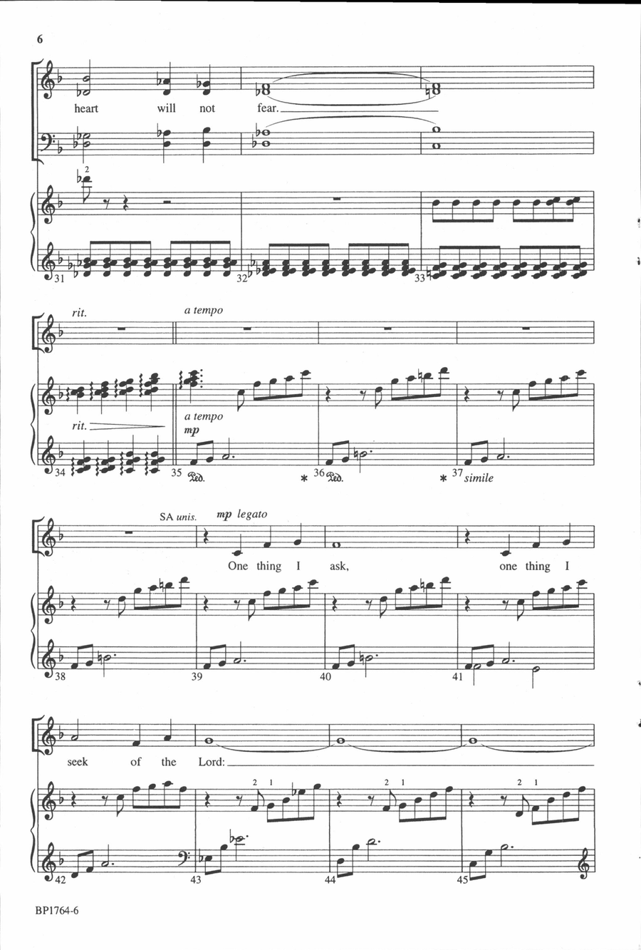 Lord Is My Light, The Lord Is My Light, The 4-Part scores gallery preview page 5