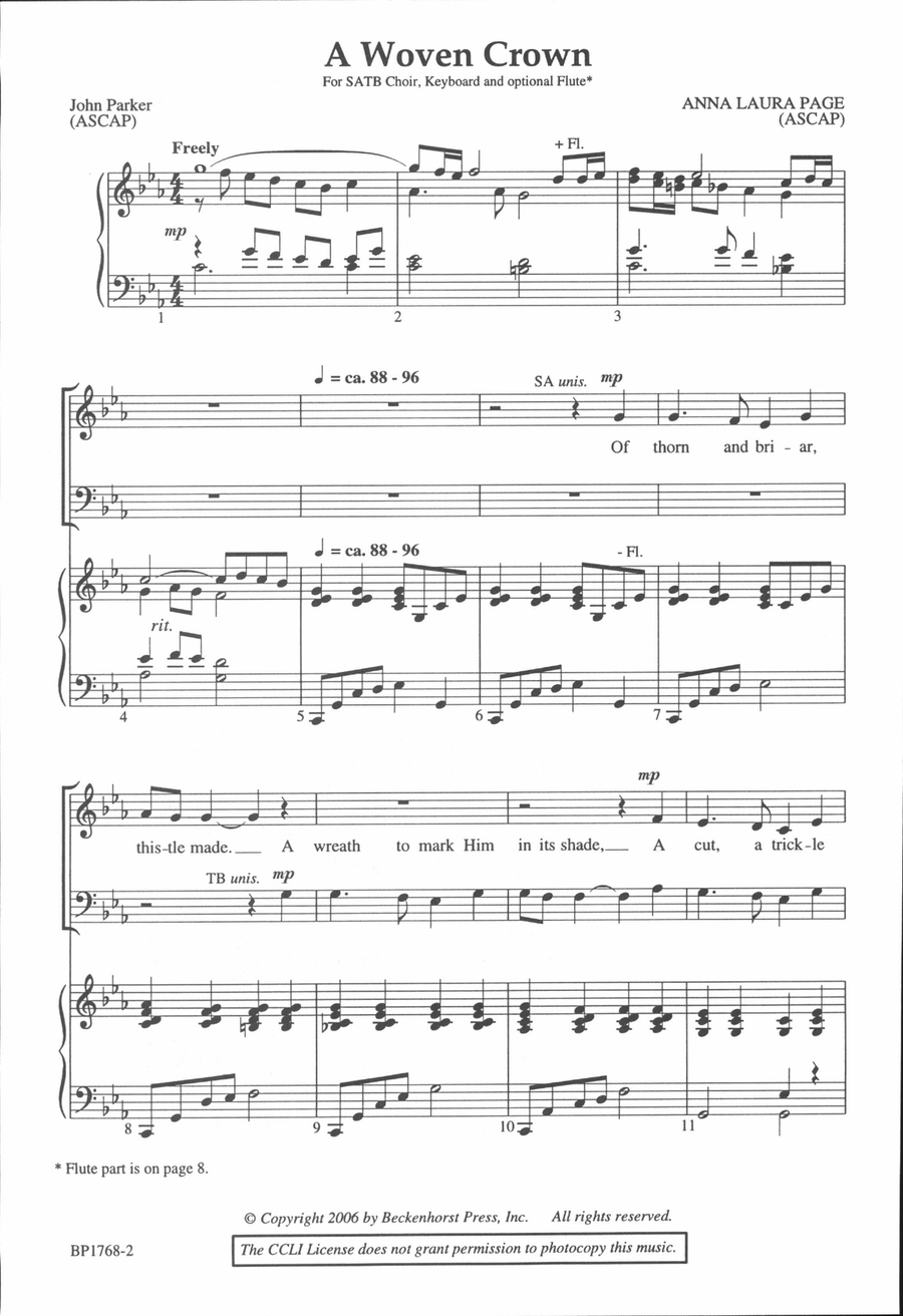 A Woven Crown A Woven Crown 4-Part scores gallery preview page 2