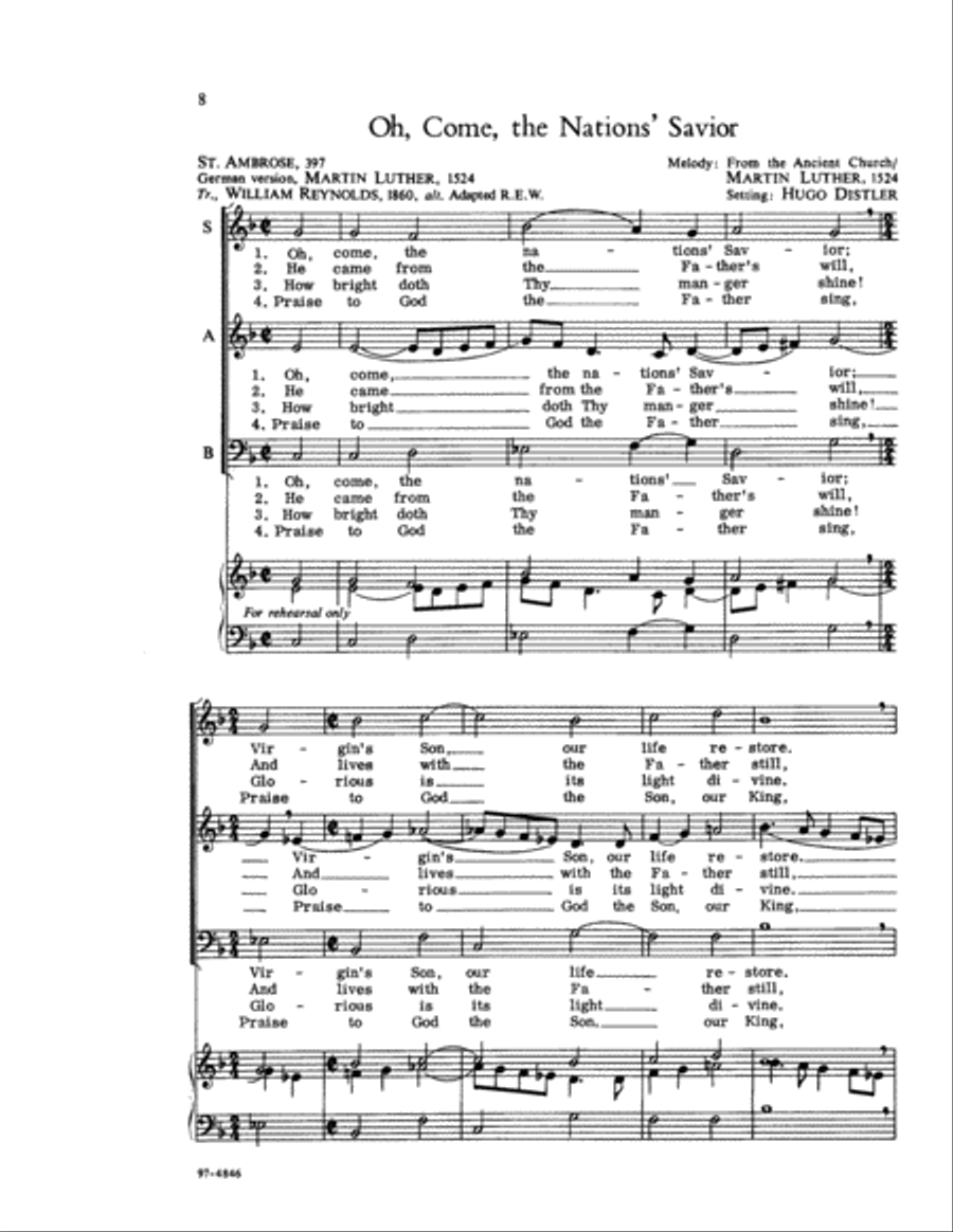Selections from Der Jahrkreis Choir scores gallery preview page 3