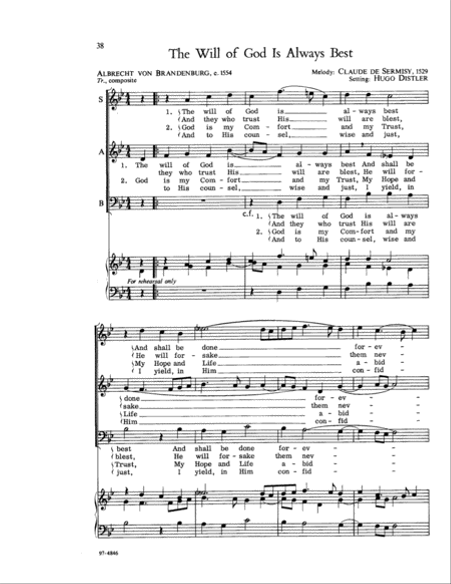 Selections from Der Jahrkreis Choir scores gallery preview page 15