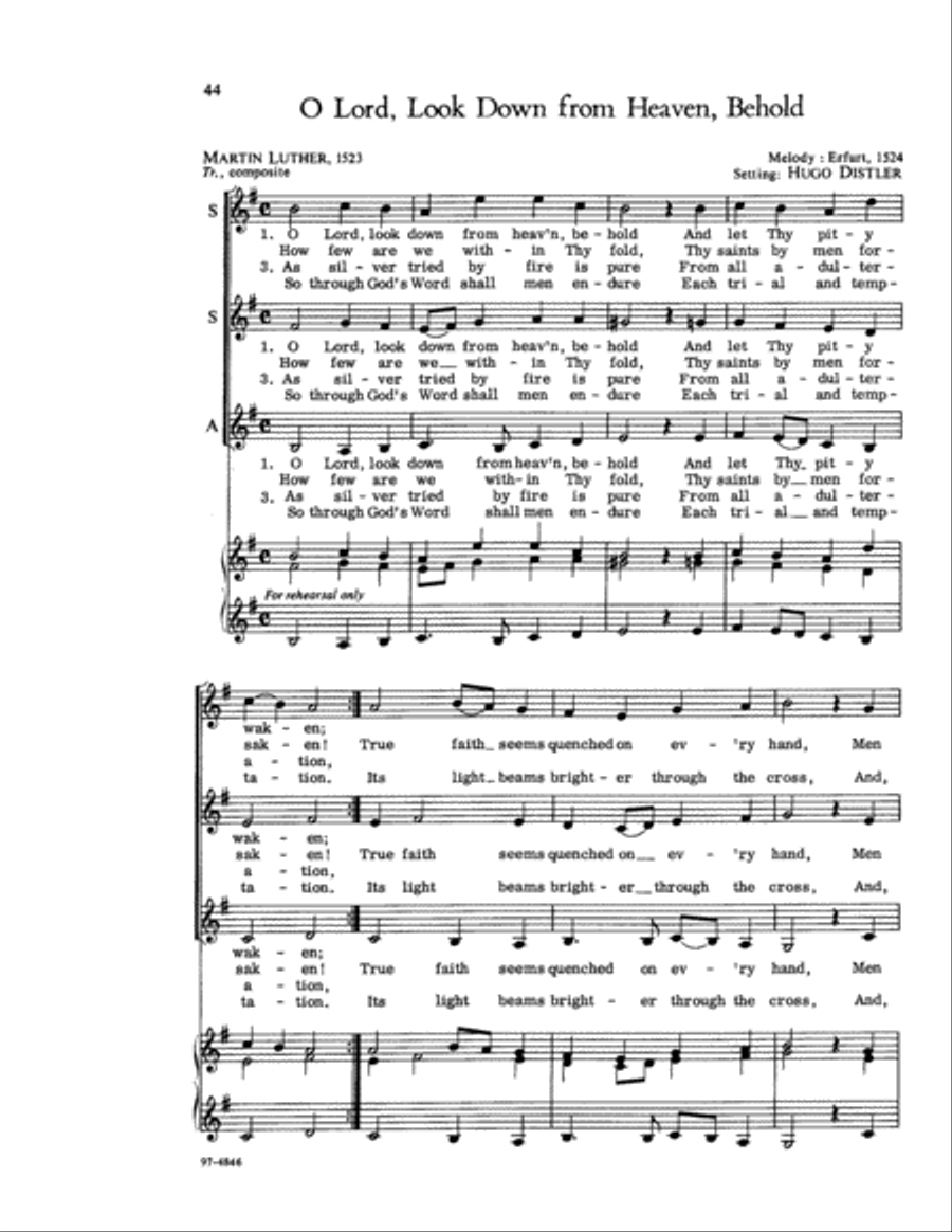 Selections from Der Jahrkreis Choir scores gallery preview page 18