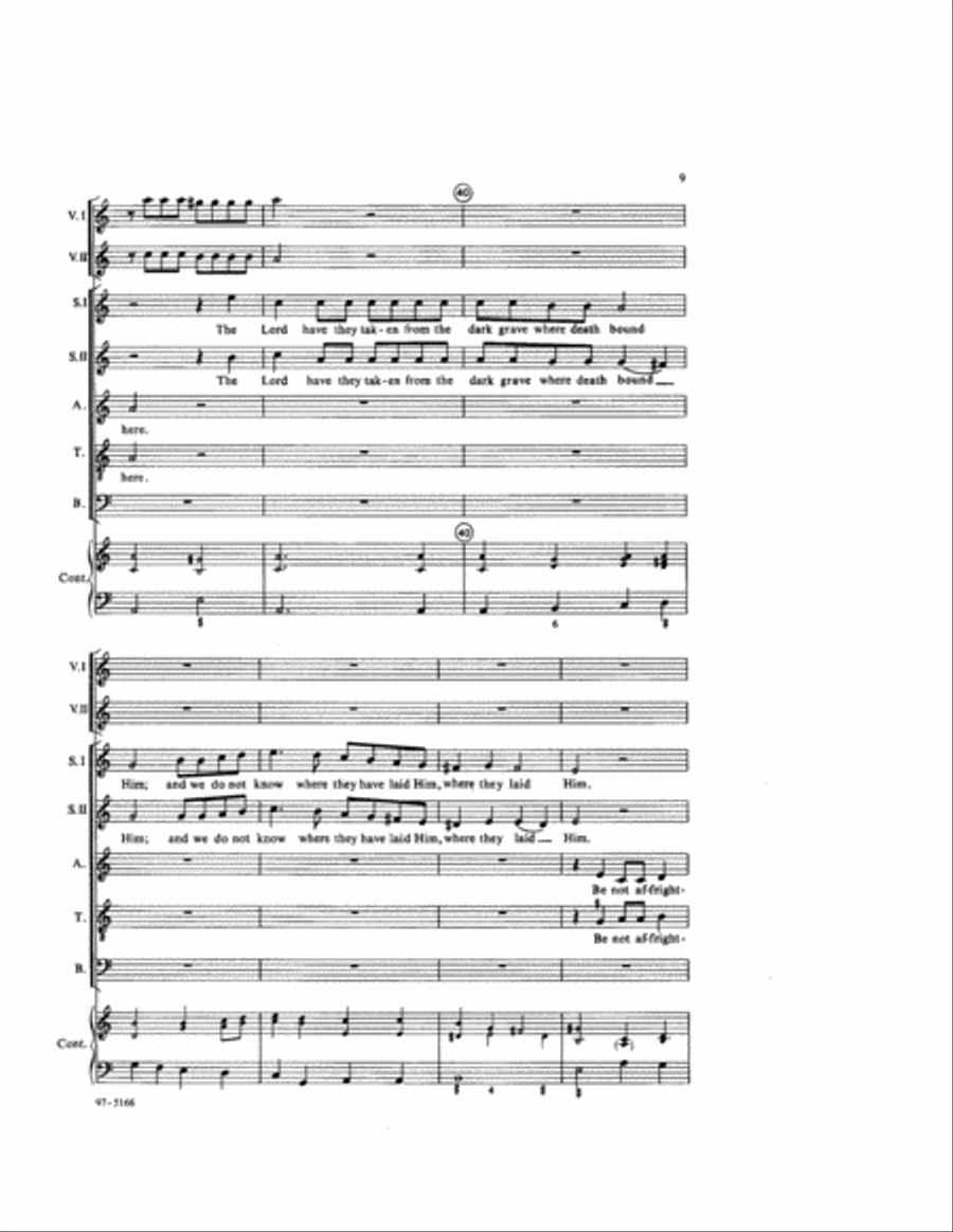 Who Rolls Away the Stone? / Wer waelzet uns den Stein Bassoon scores gallery preview page 5