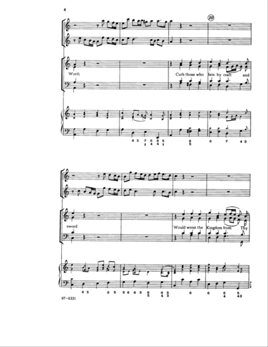 Lord, Keep Us Steadfast in Thy Word/ Erhalt uns, Herr, bei deinem Wort Choir scores gallery preview page 3