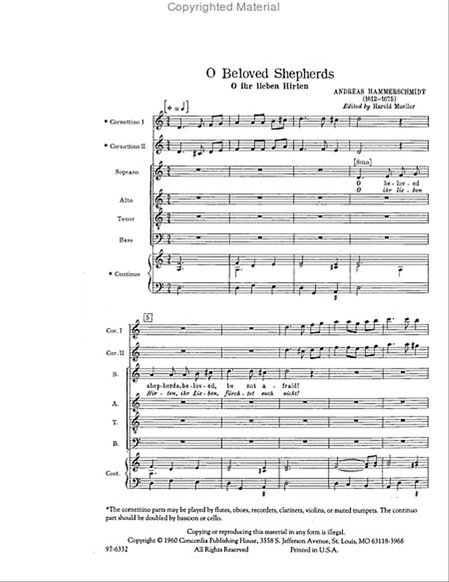 O Beloved Shepherds / O ihr lieben Hirten Bassoon scores gallery preview page 2