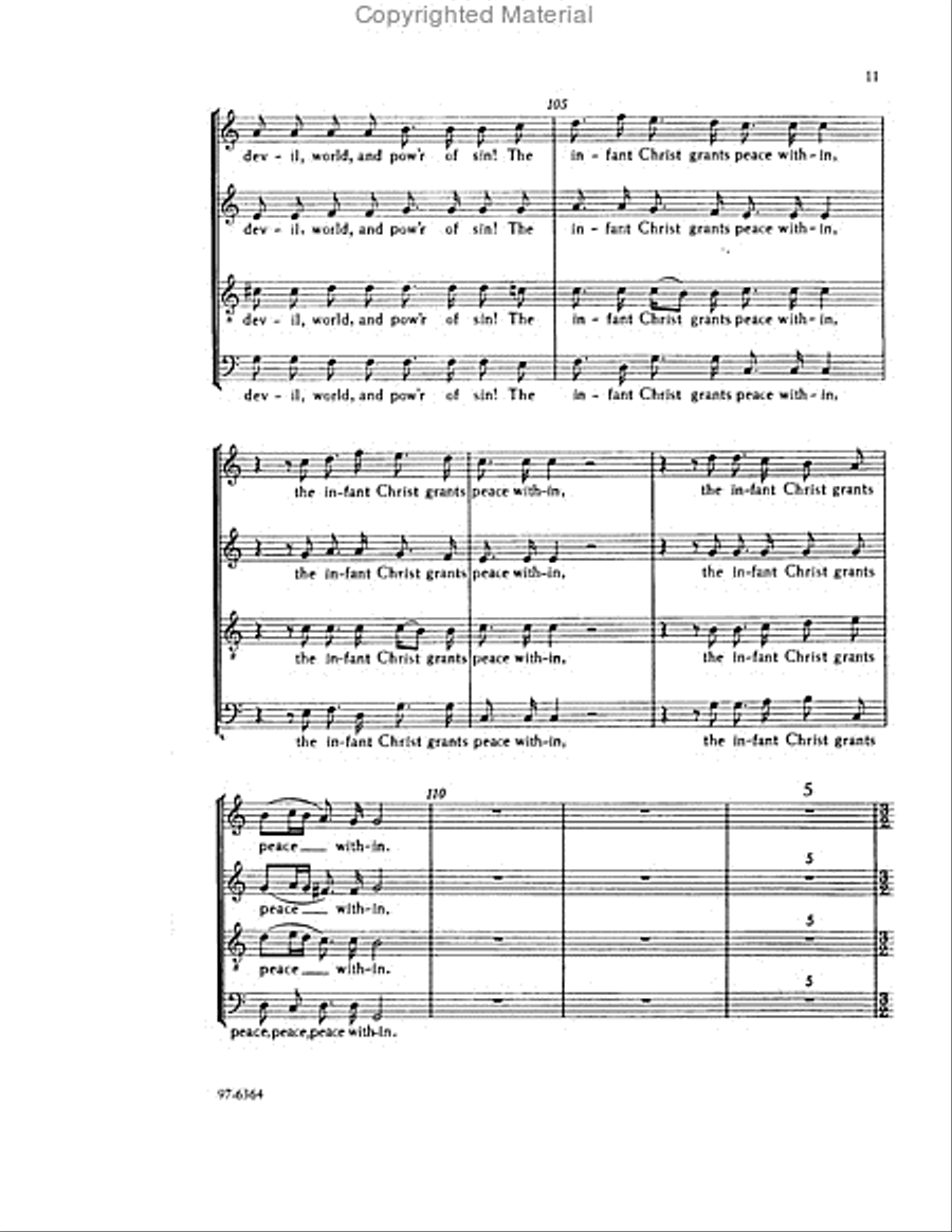 The Infant Jesus / Das neugeborne Kindelein Choir scores gallery preview page 5