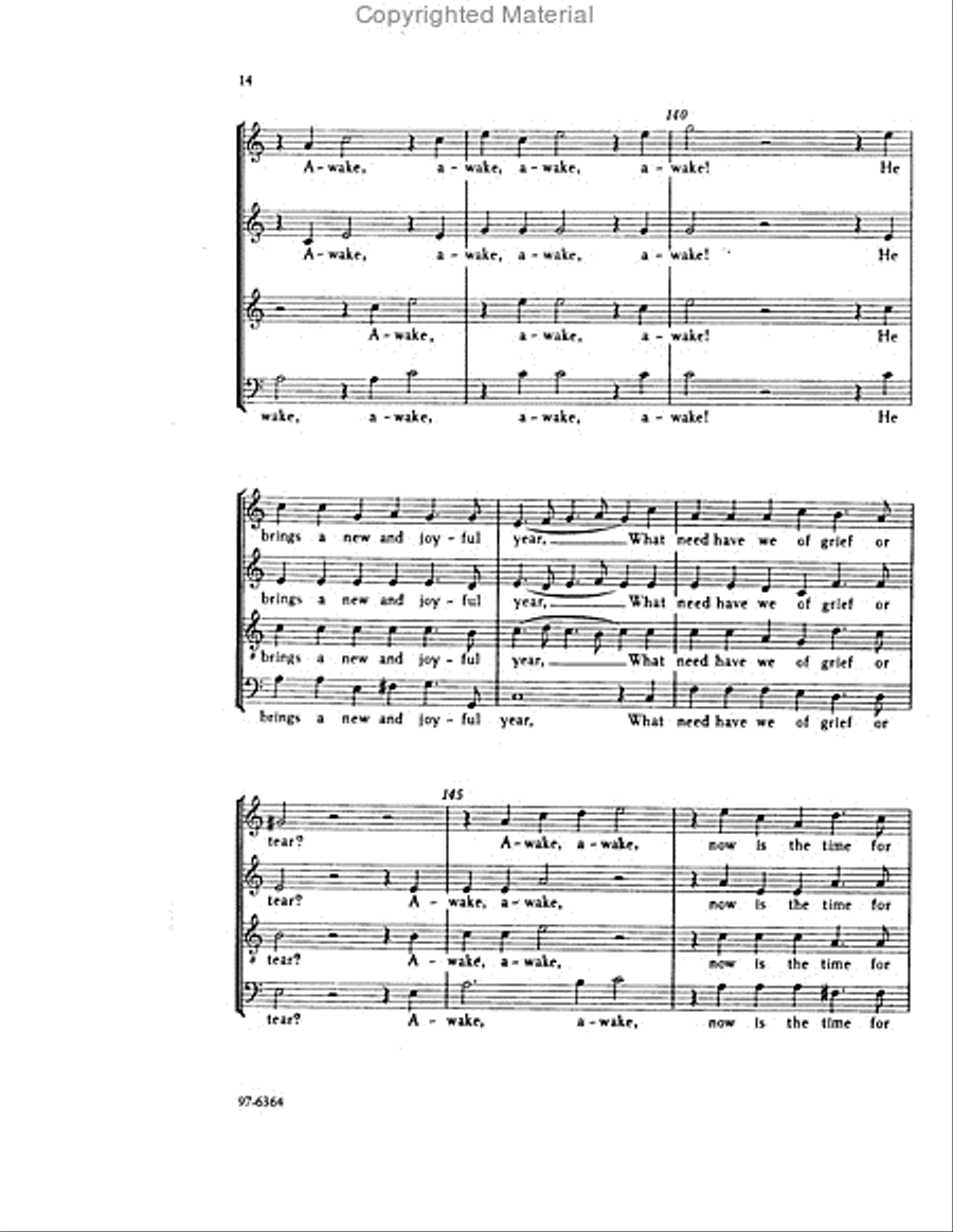 The Infant Jesus / Das neugeborne Kindelein Choir scores gallery preview page 6