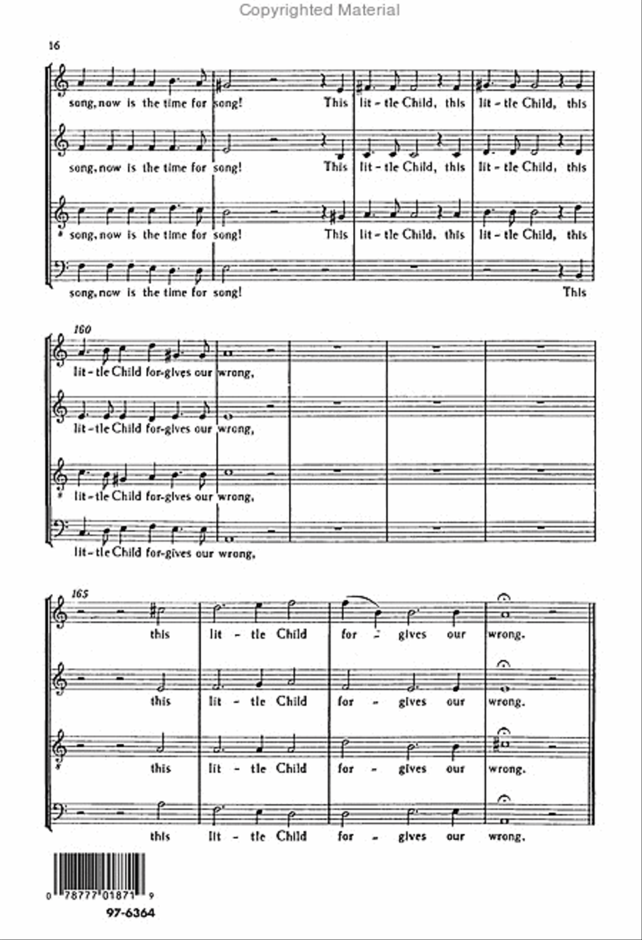 The Infant Jesus / Das neugeborne Kindelein Choir scores gallery preview page 7