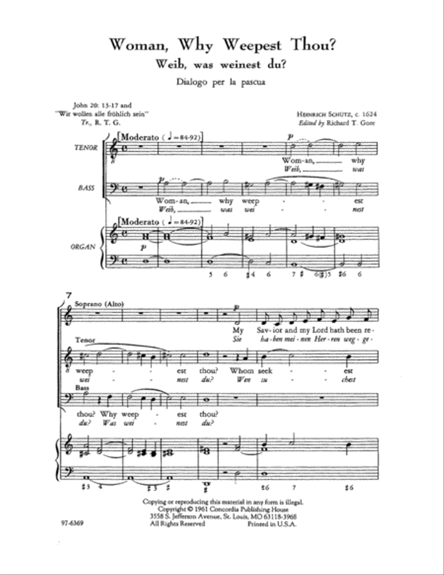 Woman, Why Weepest Thou? / Weib, was weinest du? Choir scores gallery preview page 2