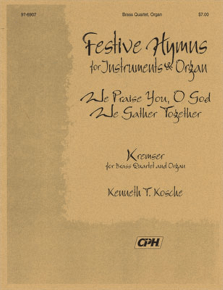 Festive Hymns for Organ and Instruments: Kremser Choir scores gallery preview page 1