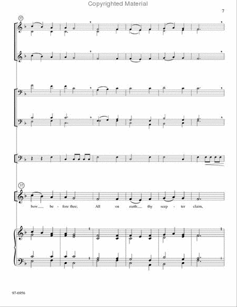Holy God, We Praise Thy Name (Full Score) Choir scores gallery preview page 5