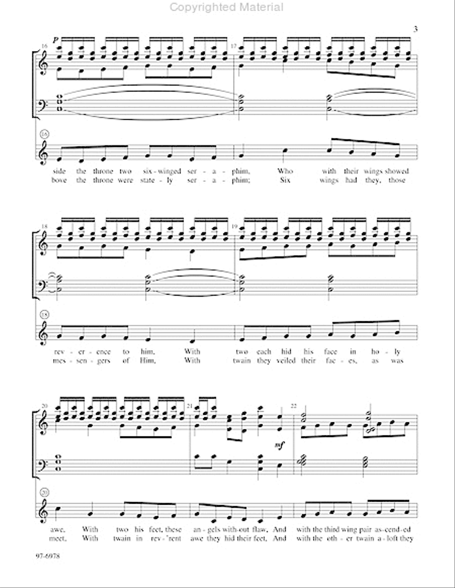 Holy Is God, the Lord of Sabaoth Choir scores gallery preview page 3