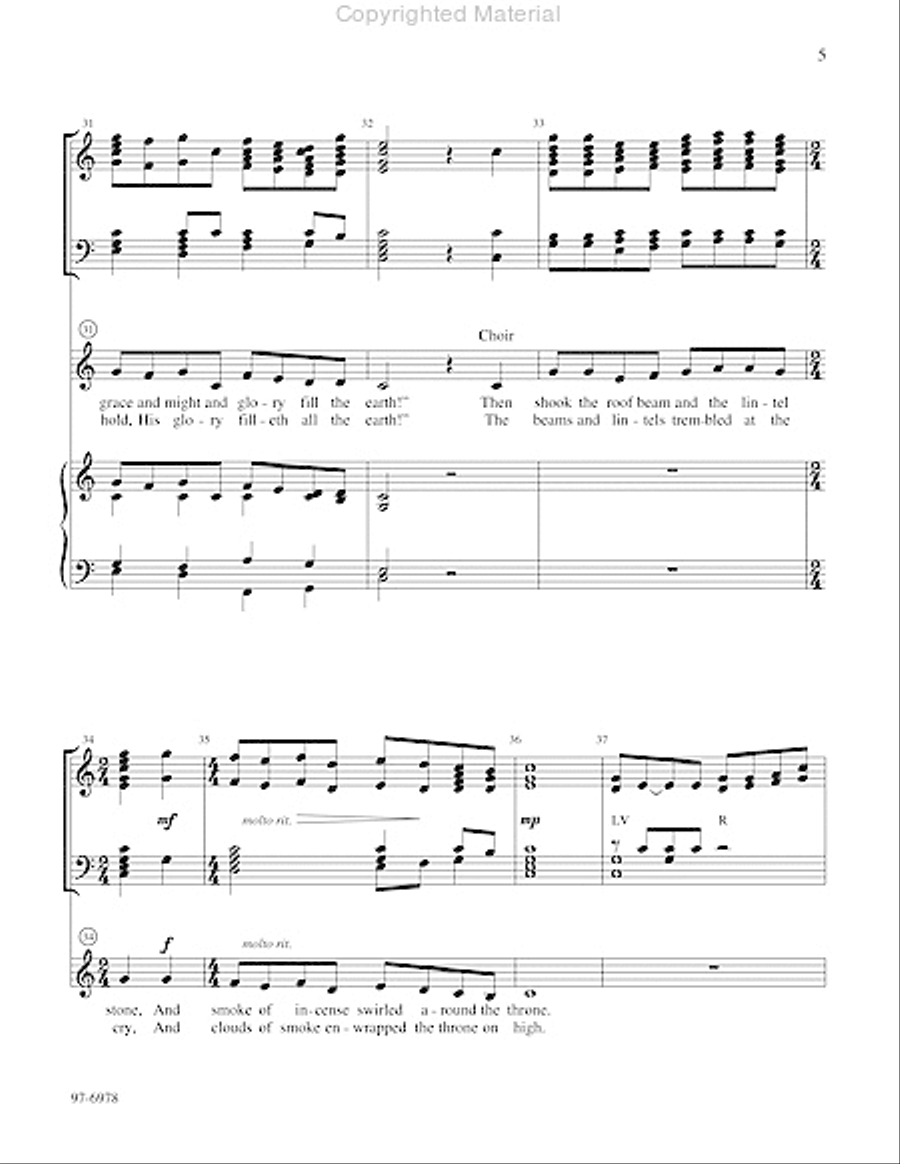 Holy Is God, the Lord of Sabaoth Choir scores gallery preview page 4
