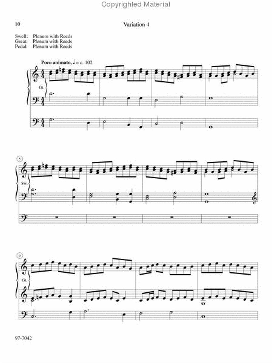 Grand Dances for Organ Organ Solo scores gallery preview page 6
