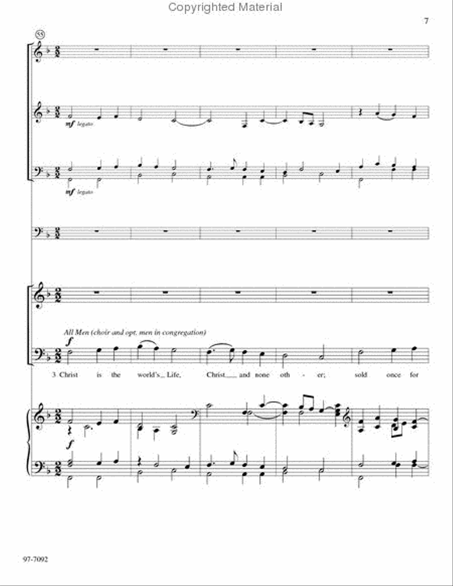 Christ Is the World's Light (Full Score) (Scott) Choir scores gallery preview page 4
