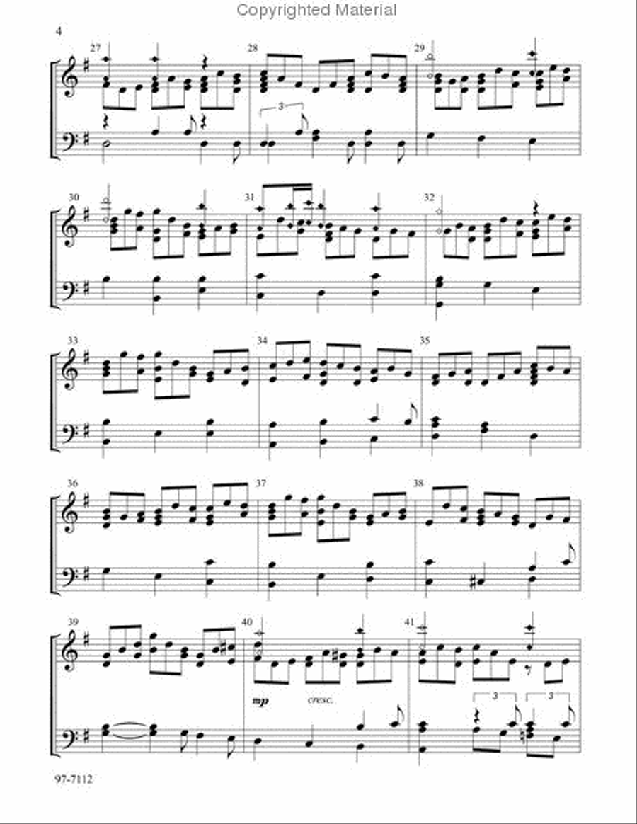Jesu, Joy of Man's Desiring (Bach/Thompson) Choir scores gallery preview page 3