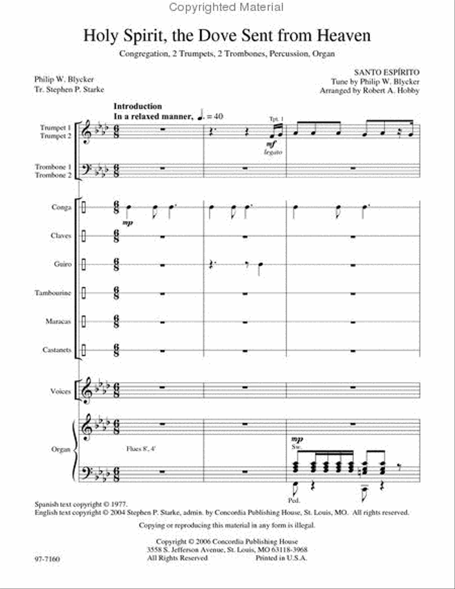 Holy Spirit, the Dove Sent from Heaven Choir scores gallery preview page 2