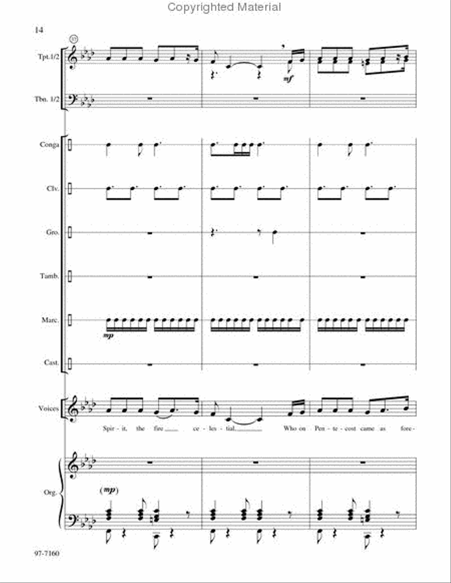 Holy Spirit, the Dove Sent from Heaven Choir scores gallery preview page 4