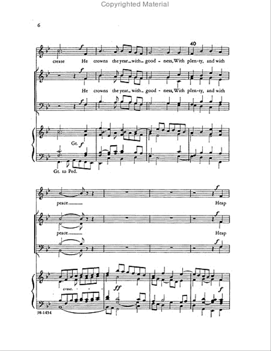 Sing to the Lord of Harvest (Willan) - SATB and Jr. Choir Choir scores gallery preview page 5