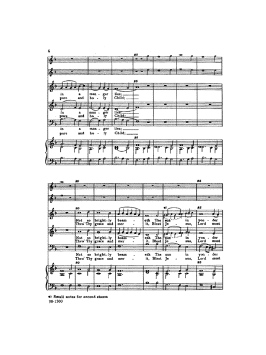 In dulci jubilo / Now Sing We, Now Rejoice (Full Score) Flute scores gallery preview page 4