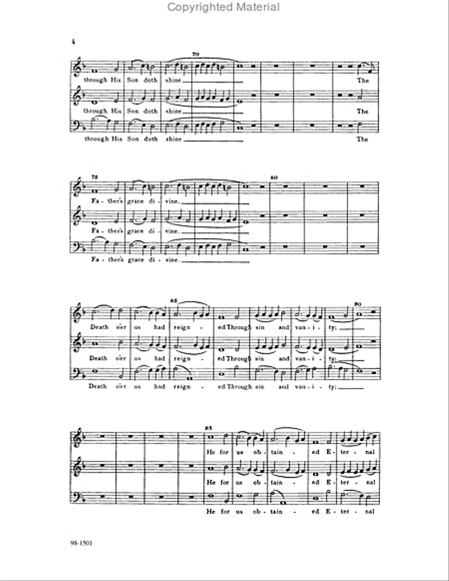 In dulci jubilo / Now Sing We, Now Rejoice Choir scores gallery preview page 3
