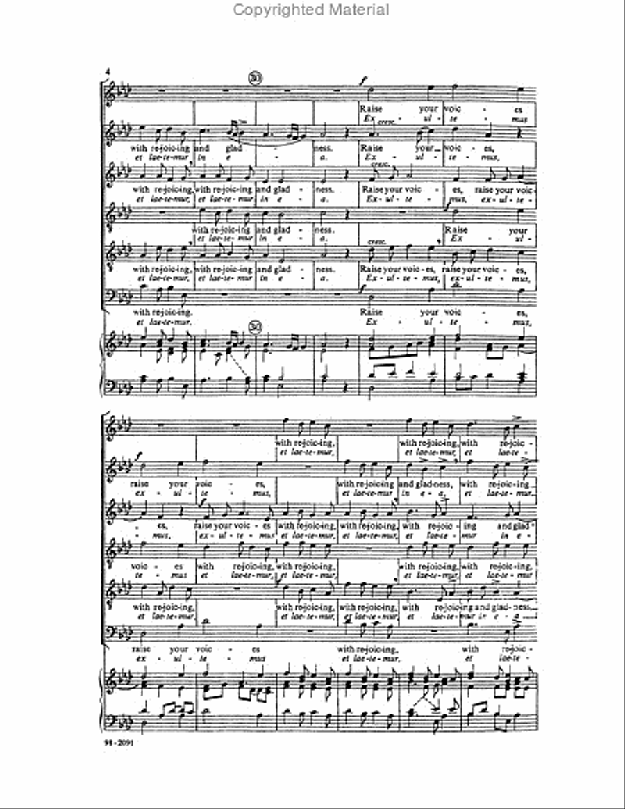Haec Dies / Sing Praises to God This Holy Day Choir scores gallery preview page 5
