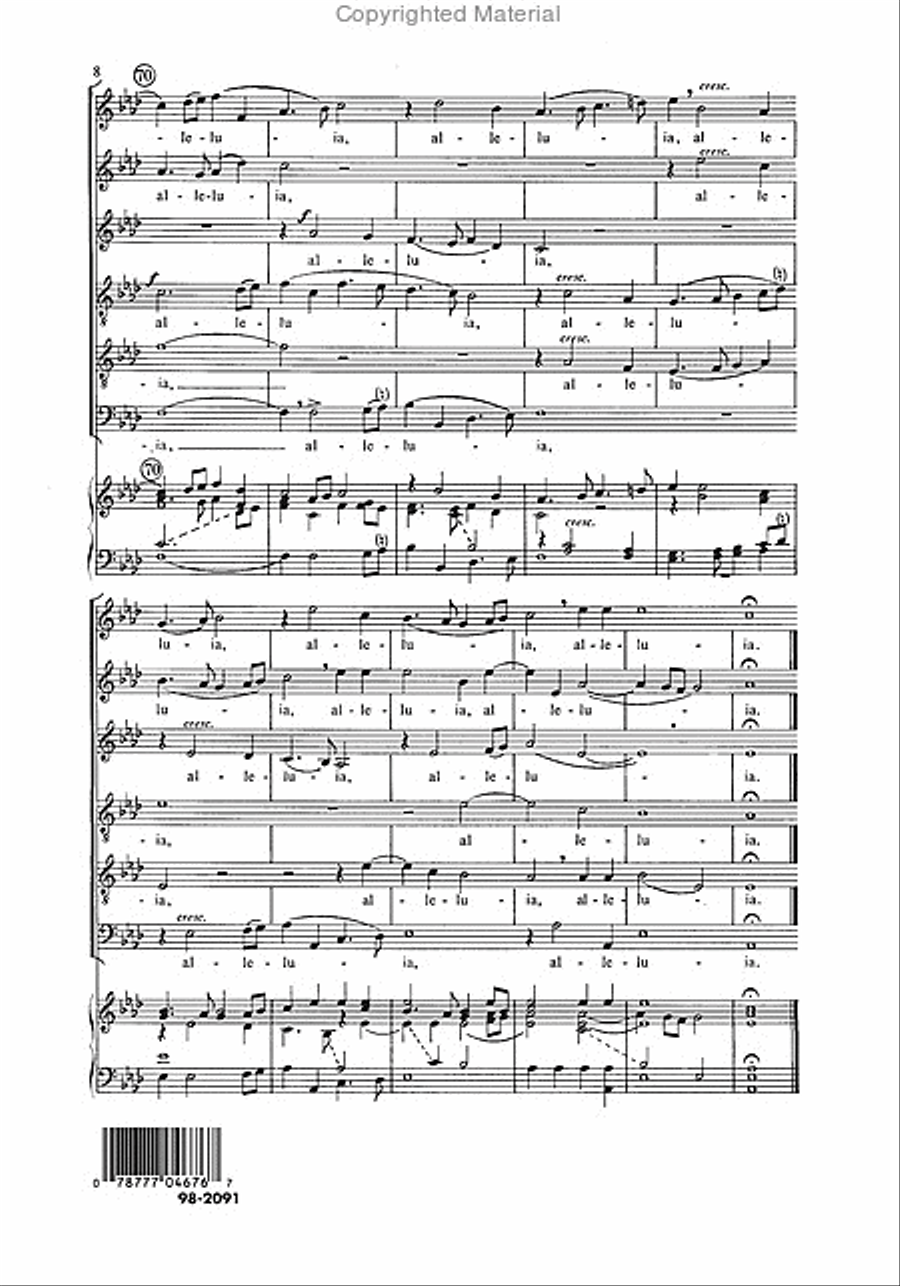 Haec Dies / Sing Praises to God This Holy Day Choir scores gallery preview page 9