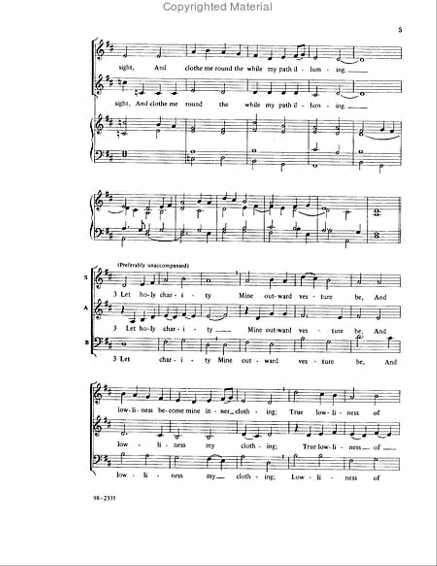 Come Down, O Love Divine (Busarow) Choir scores gallery preview page 4