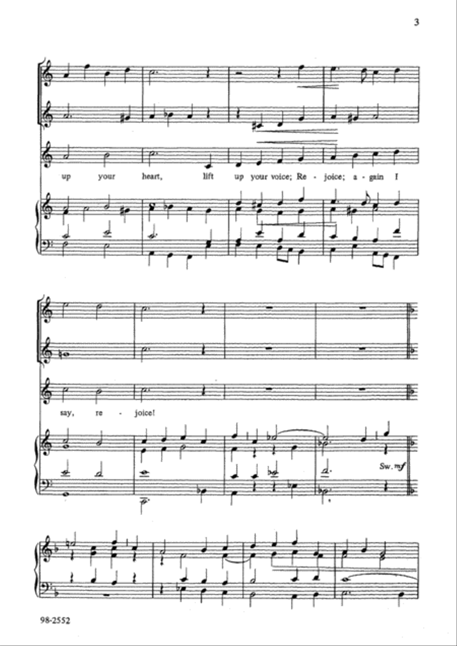 Rejoice, the Lord Is King Choir scores gallery preview page 4