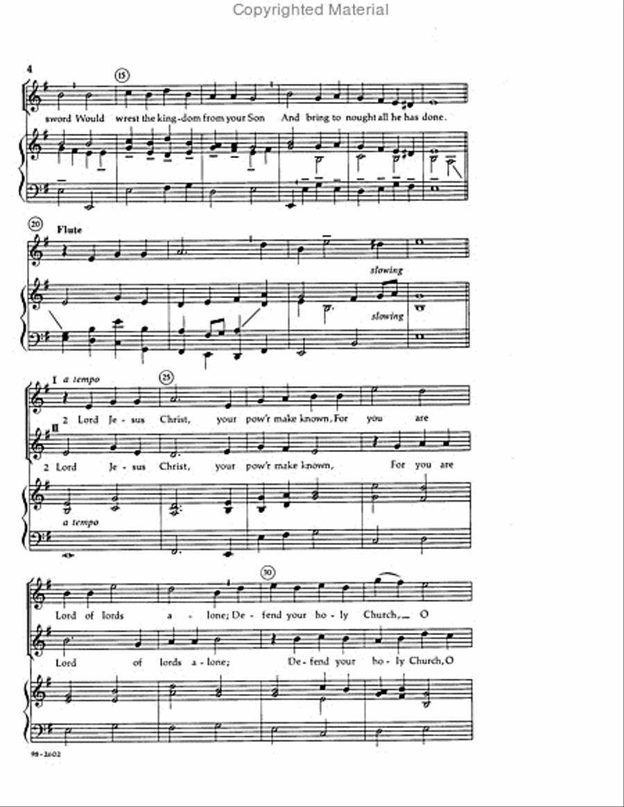 Lord, Keep Us Steadfast in Your Word (Busarow) Choir scores gallery preview page 3