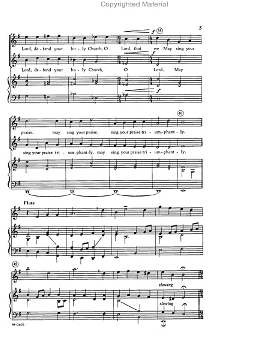 Lord, Keep Us Steadfast in Your Word (Busarow) Choir scores gallery preview page 4