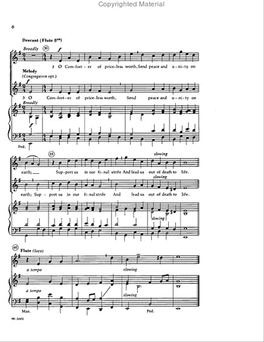 Lord, Keep Us Steadfast in Your Word (Busarow) Choir scores gallery preview page 5