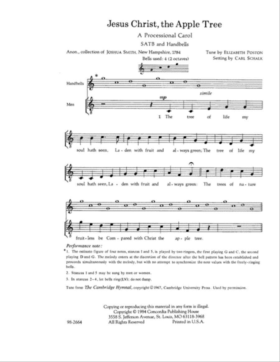 Jesus Christ, the Apple Tree Choir scores gallery preview page 2