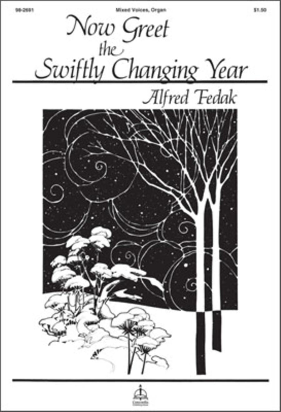 Now Greet the Swiftly Changing Year Choir scores gallery preview page 1