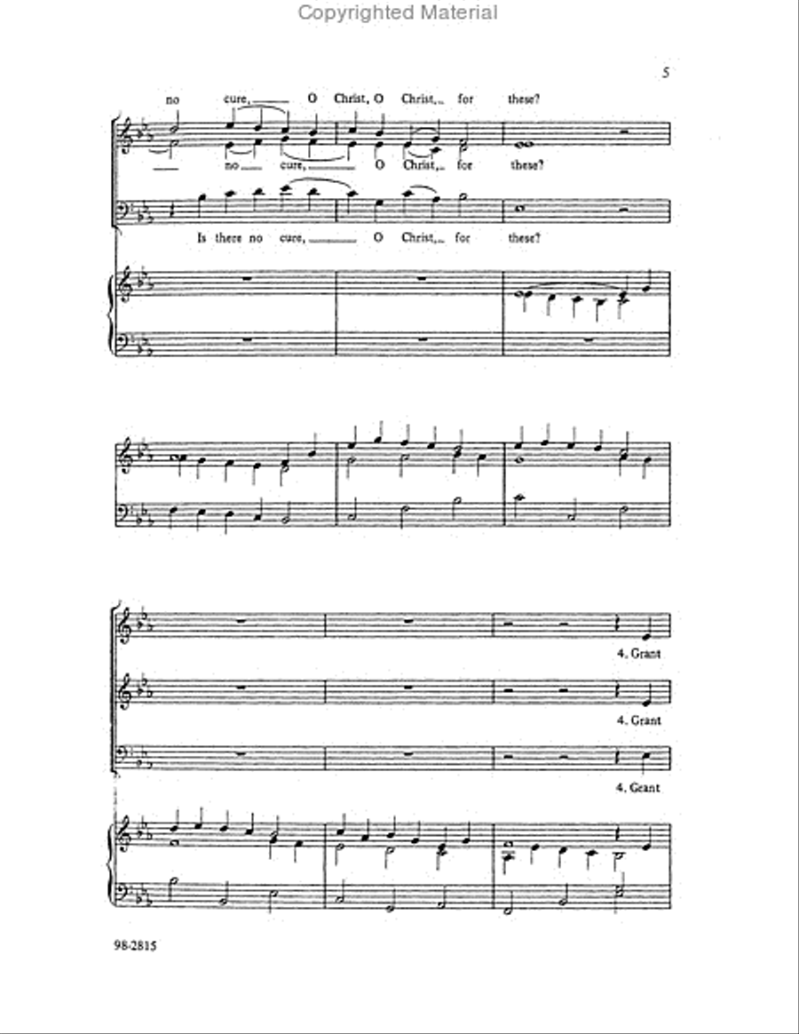 O Christ the Healer, We Have Come Choir scores gallery preview page 5