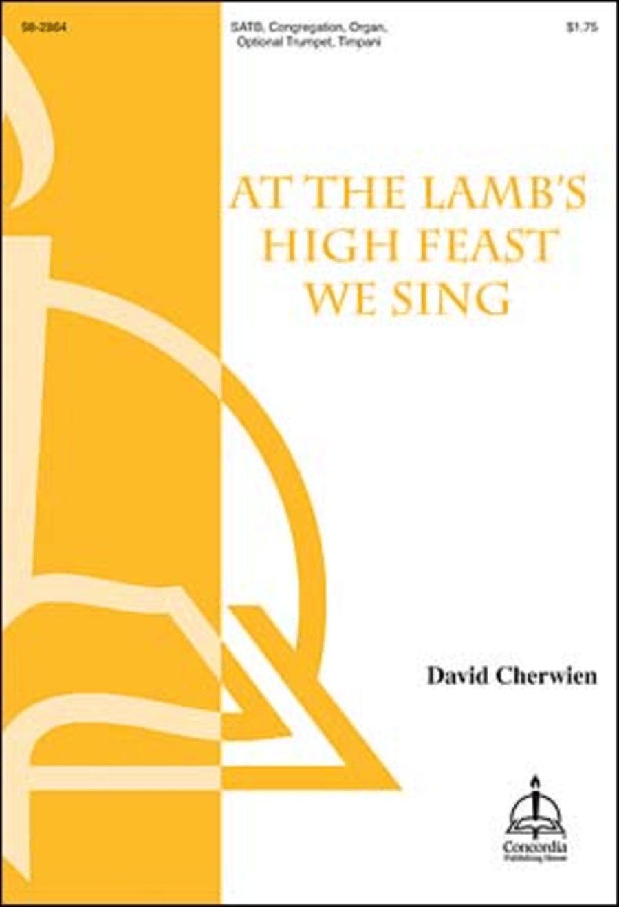 At the Lamb's High Feast We Sing Choir scores gallery preview page 1