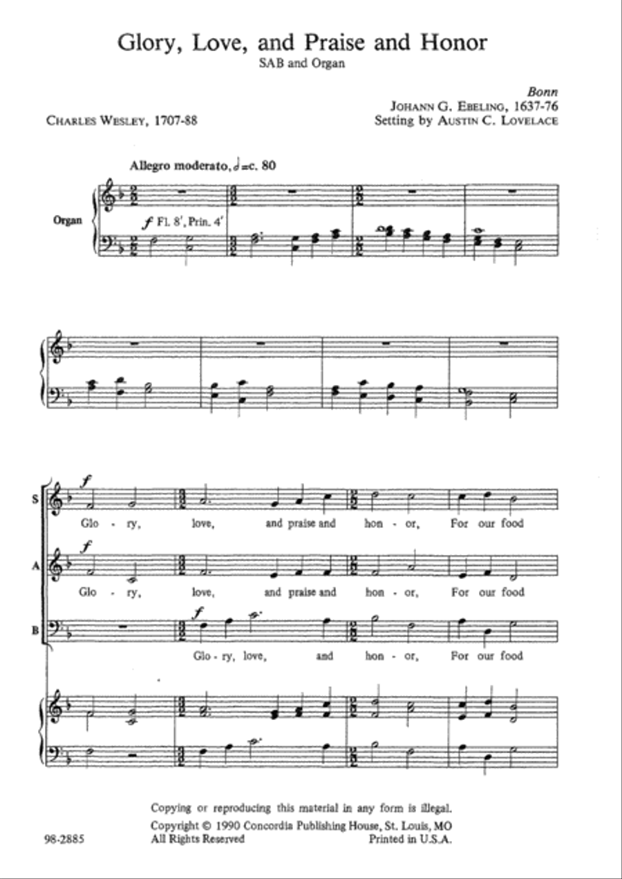 Glory, Love, and Praise and Honor Choir scores gallery preview page 2