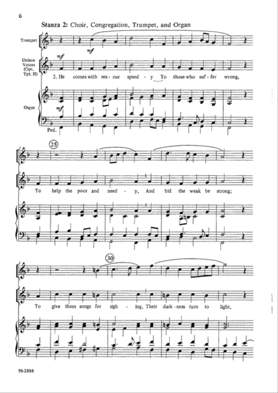 Hail to the Lord's Anointed Choir scores gallery preview page 4