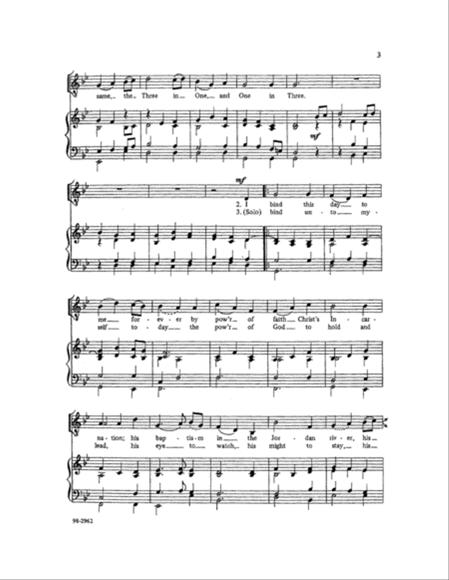 I Bind unto Myself Today Choir scores gallery preview page 3