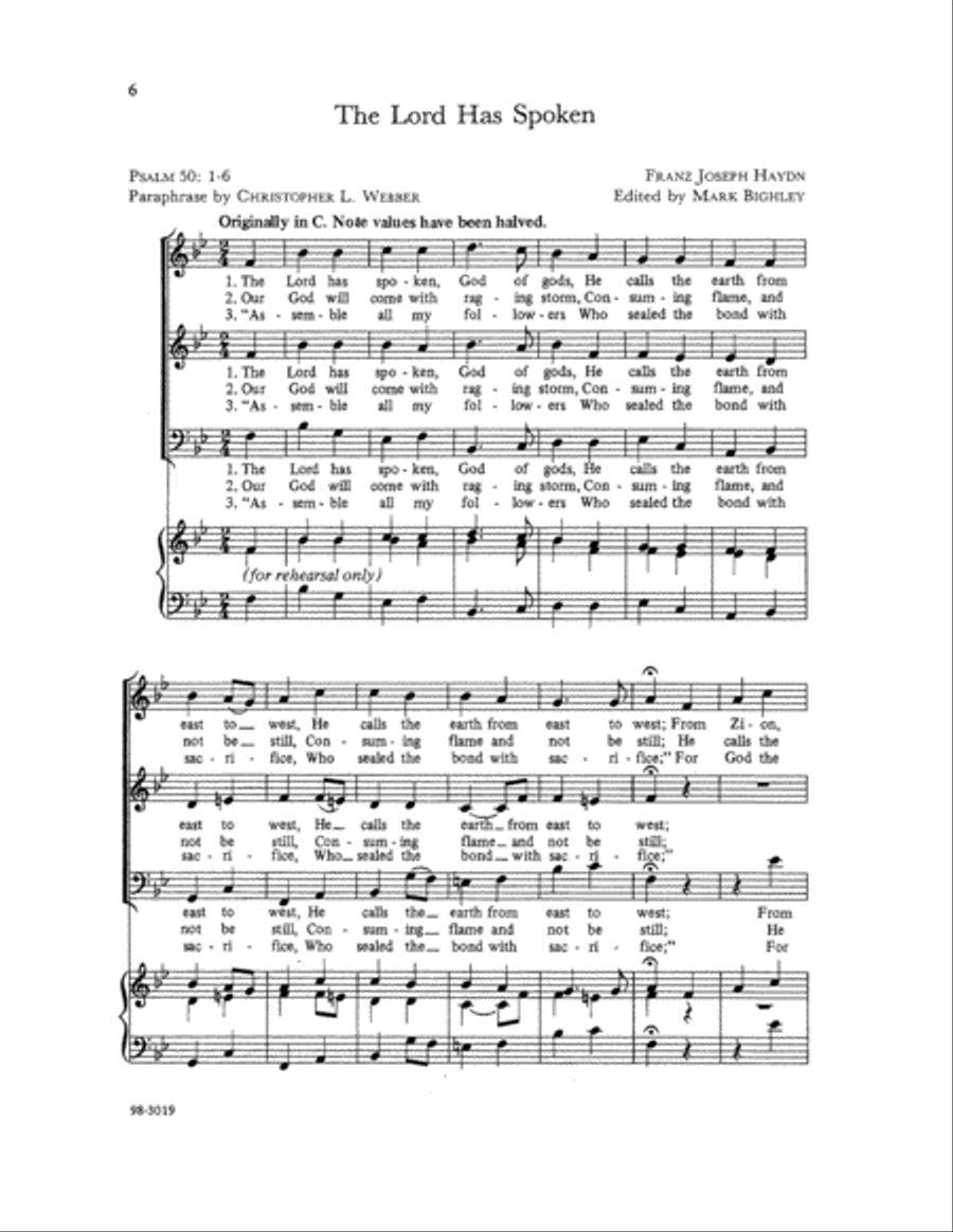 Four Psalms for SAB Choir Choir scores gallery preview page 3