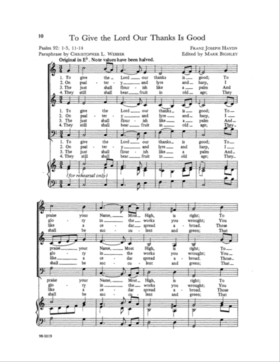 Four Psalms for SAB Choir Choir scores gallery preview page 5