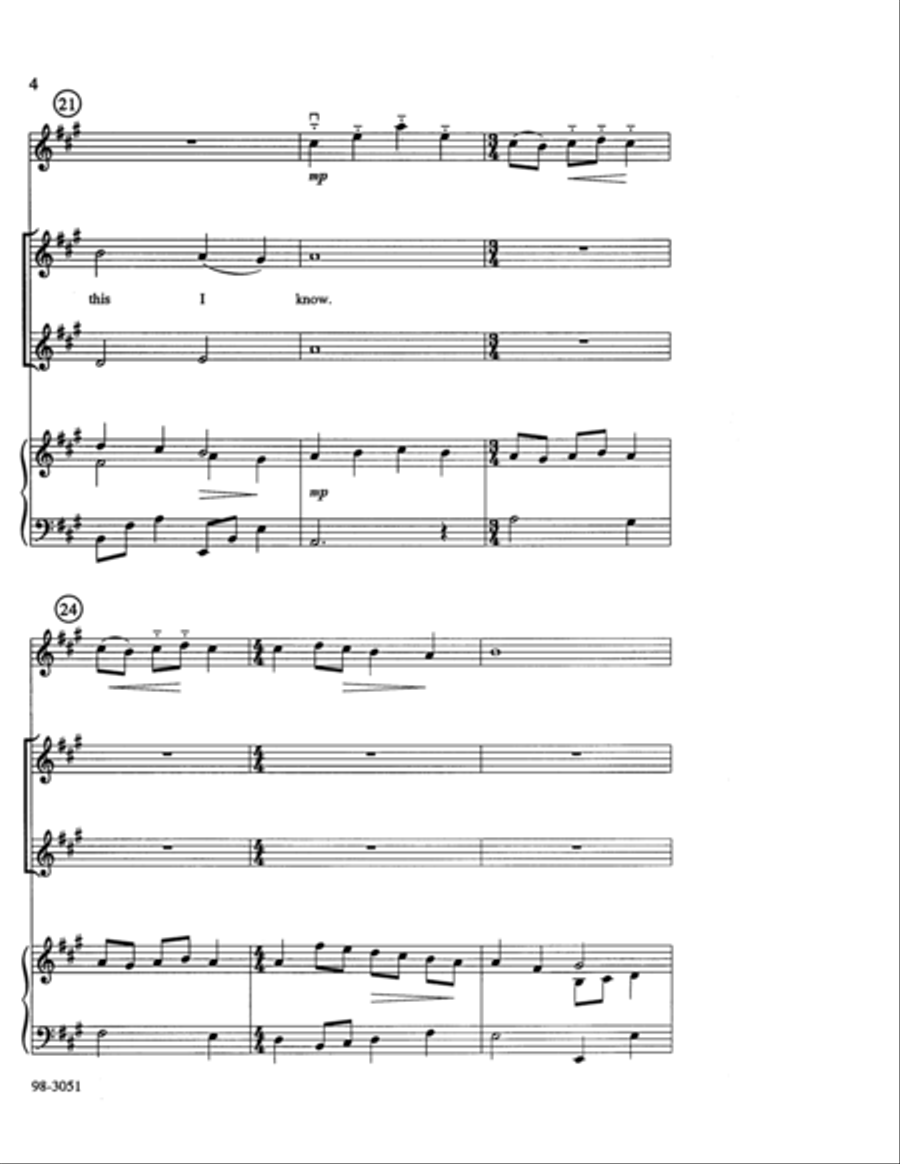 Christ Is With Me Choir scores gallery preview page 5