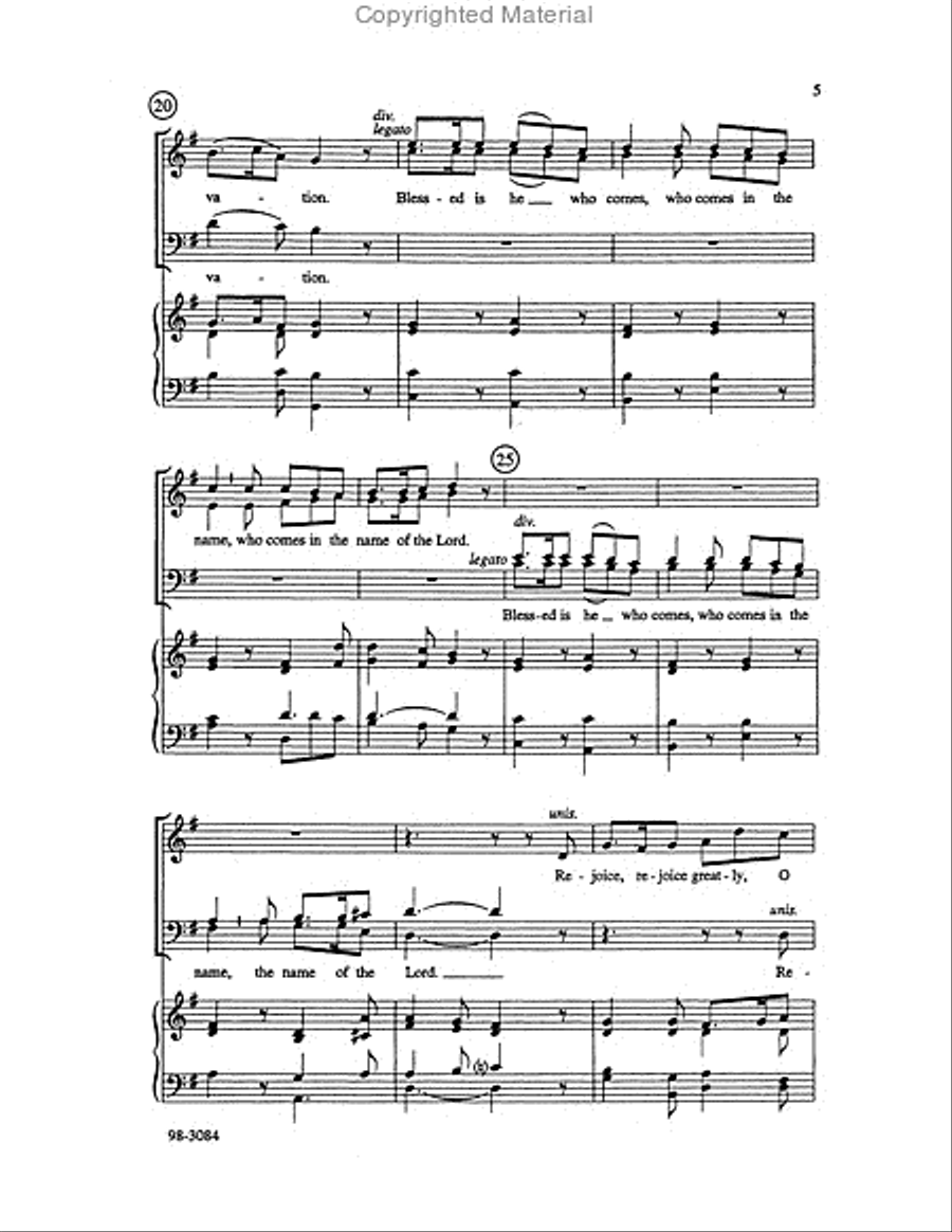 Rejoice Greatly, O Daughter of Zion (Kosche) Choir scores gallery preview page 4