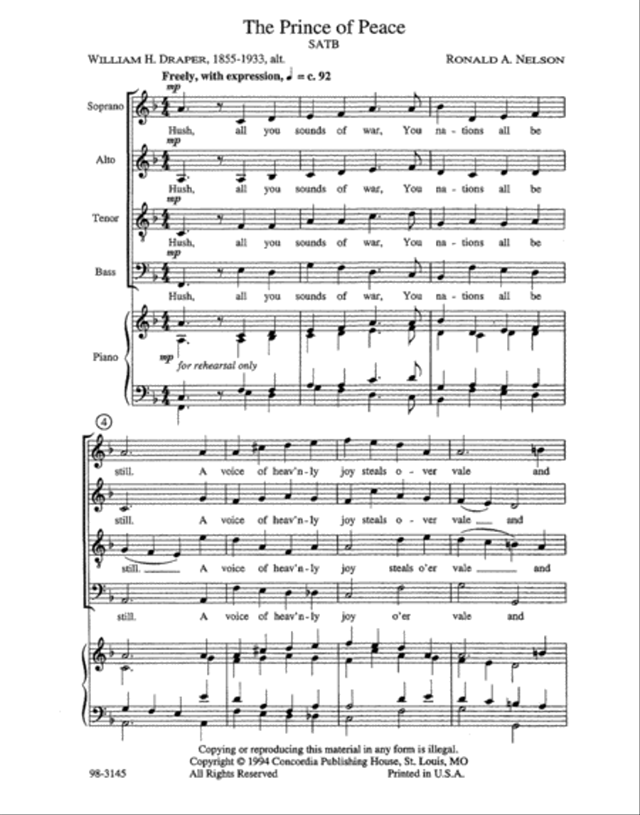 The Prince of Peace Choir scores gallery preview page 2