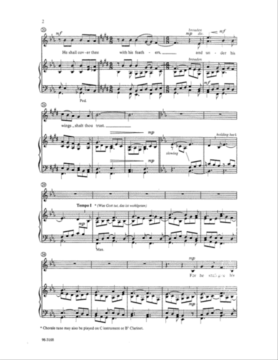 He Shall Give His Angels Charge over Thee Choir scores gallery preview page 3