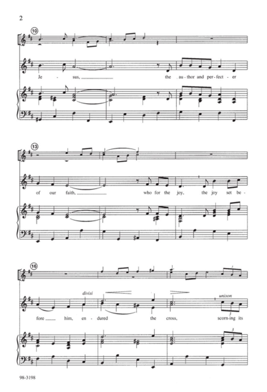 Come, Let Us Fix Our Eyes on Jesus Choir scores gallery preview page 3