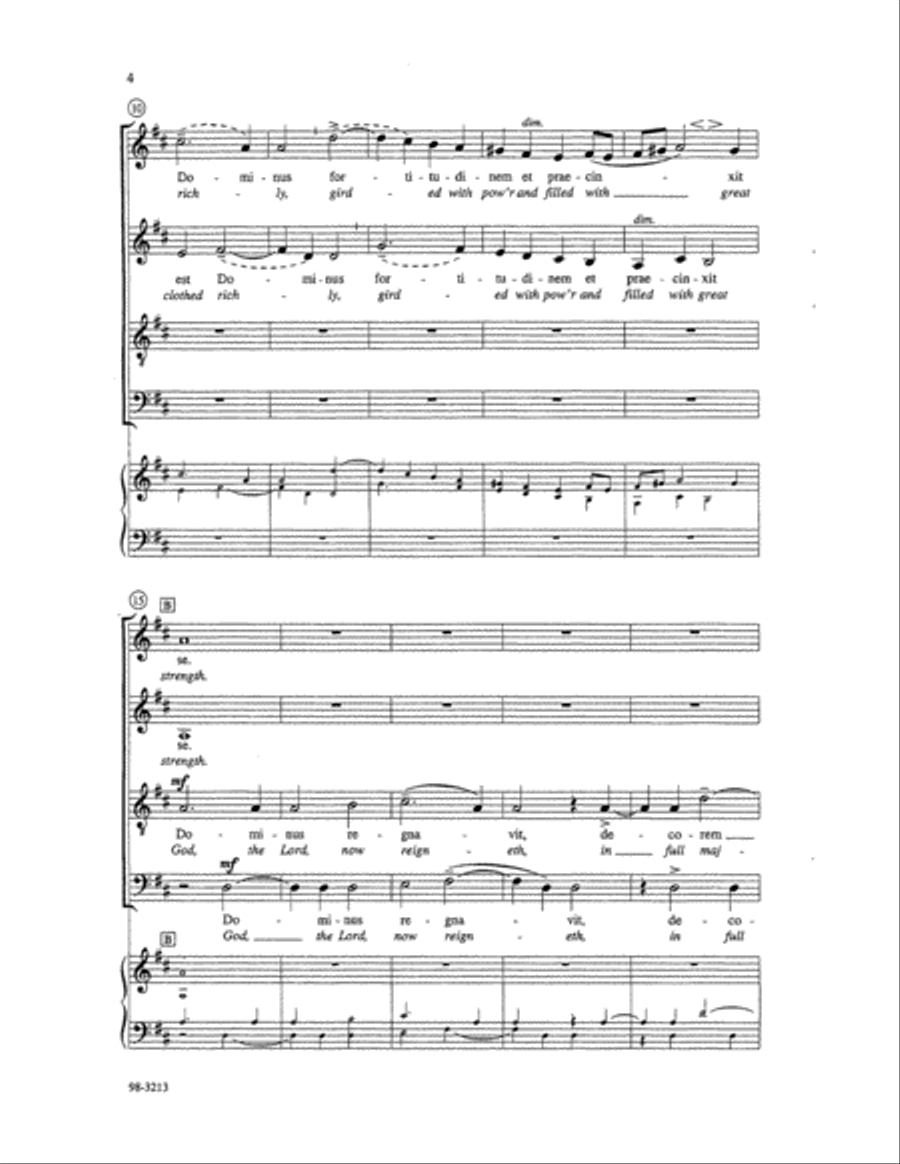 God the Lord Now Reigneth Choir scores gallery preview page 3